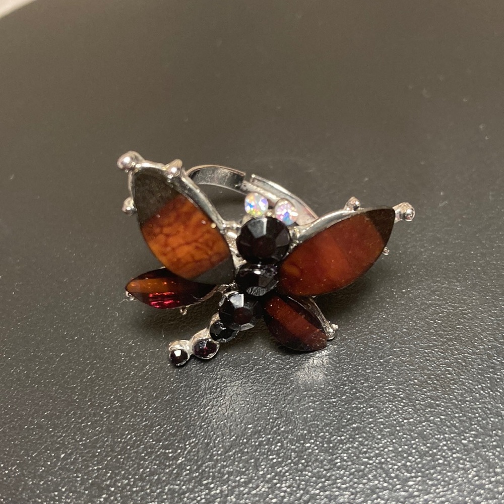 Adjustable Dragonfly Ring